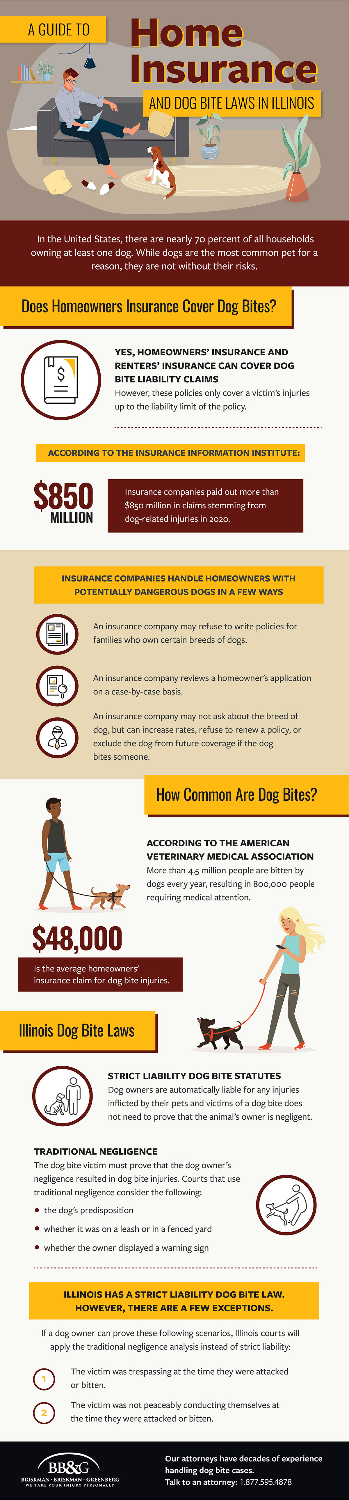 Guía sobre el seguro de hogar y las leyes sobre mordeduras de perro en Illinois